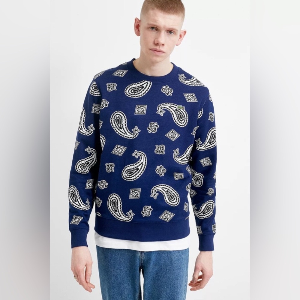 🔥SALE🔥 Lacoste Paisley Crewneck Size Large